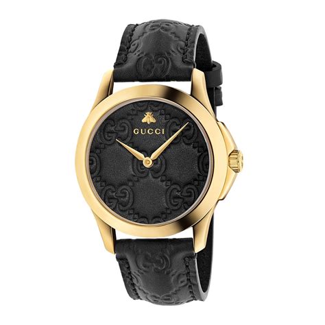 ladies black and gold gucci watch|ladies Gucci watches prices.